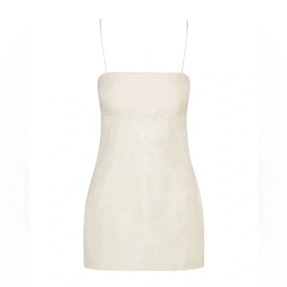 Realisation Par Cream Mini Slip Dress